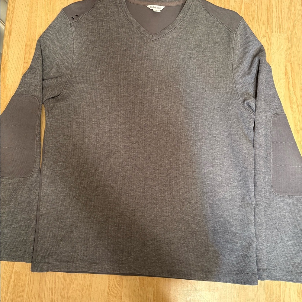 Calvin Klein Charcoal V-Neck Sweater
